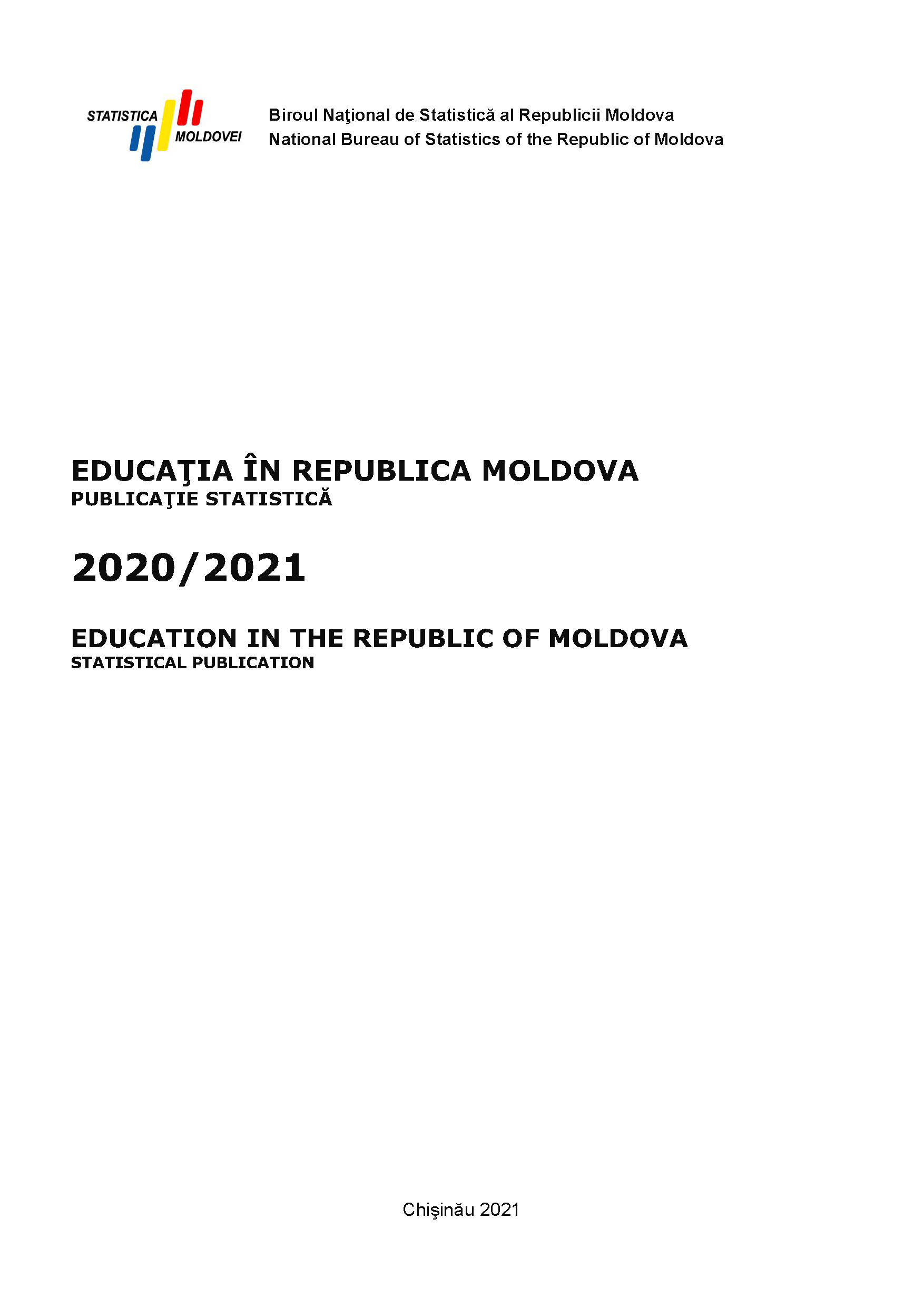 Образование в Республике Молдова: статистическая публикация (2020/2021)