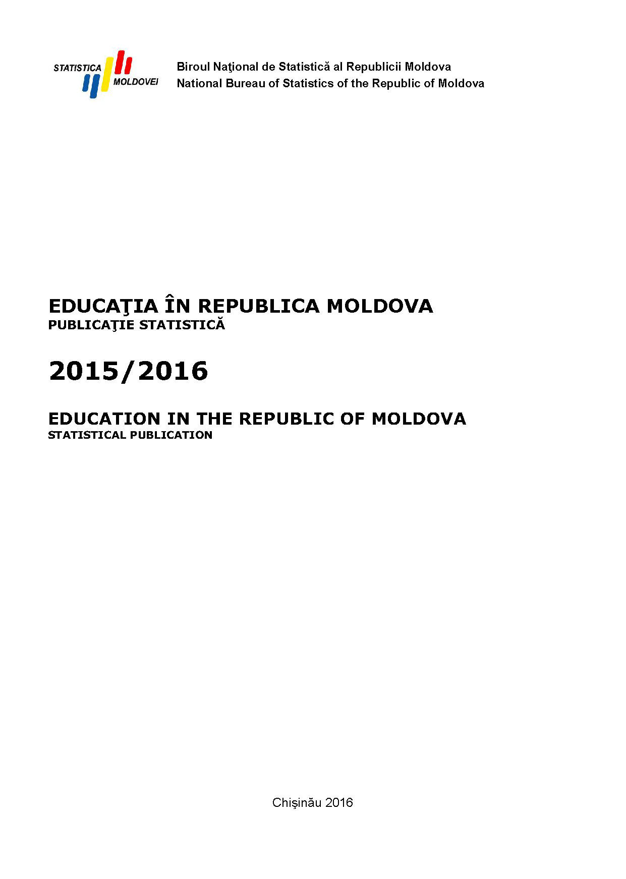 Education in the Republic of Moldova: statistical publication (2015/2016)