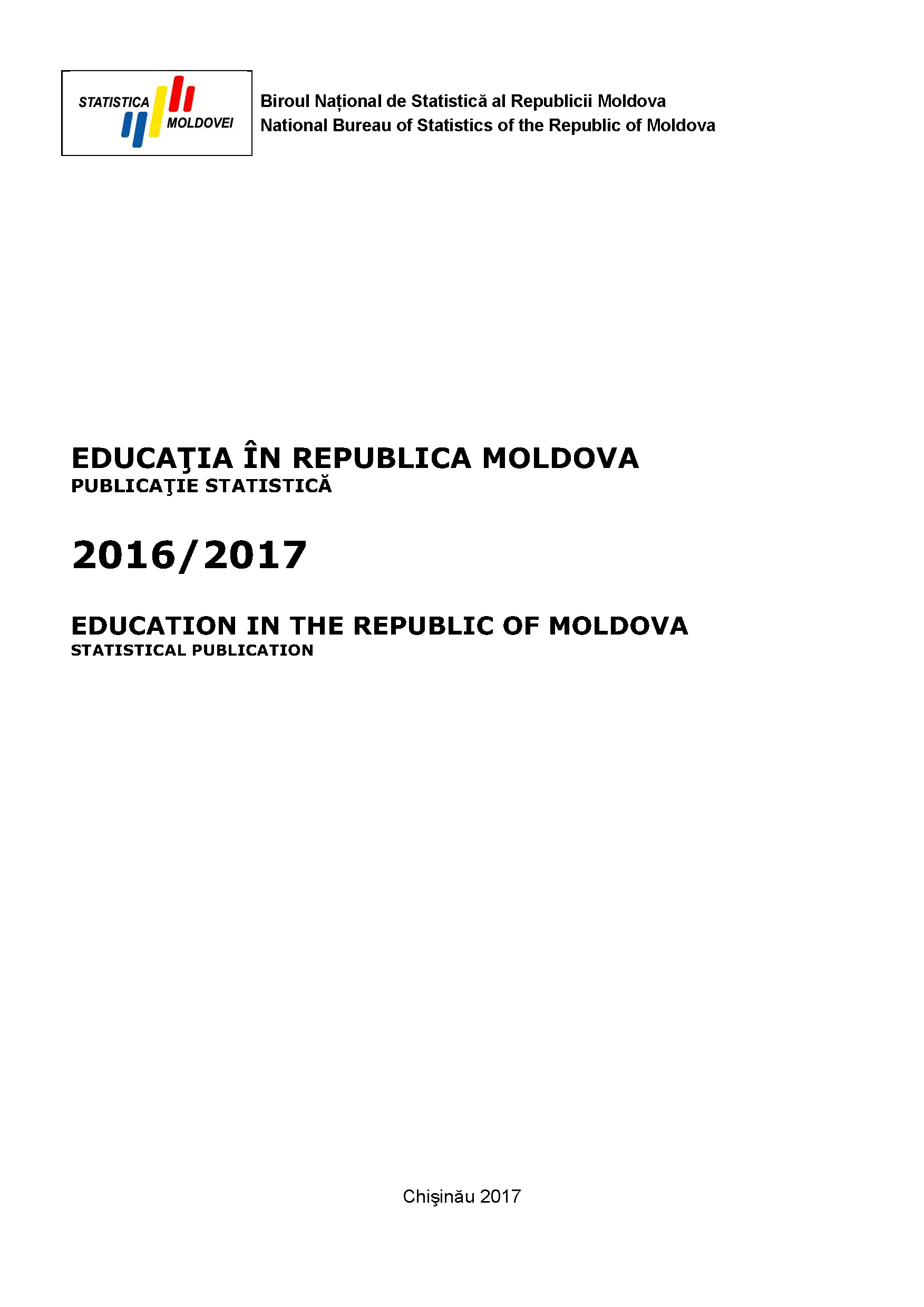 Education in the Republic of Moldova: statistical publication (2016/2017)