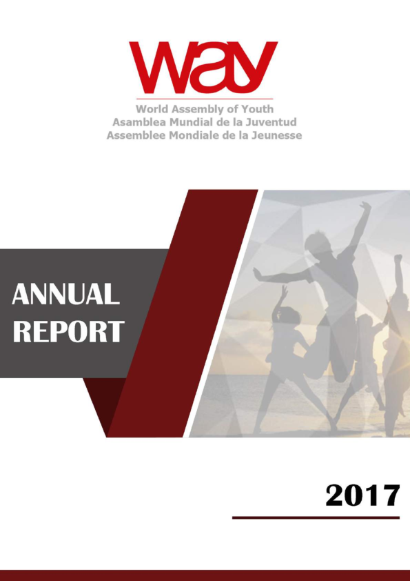 Annual report of the World Assembly of Youth (2017)