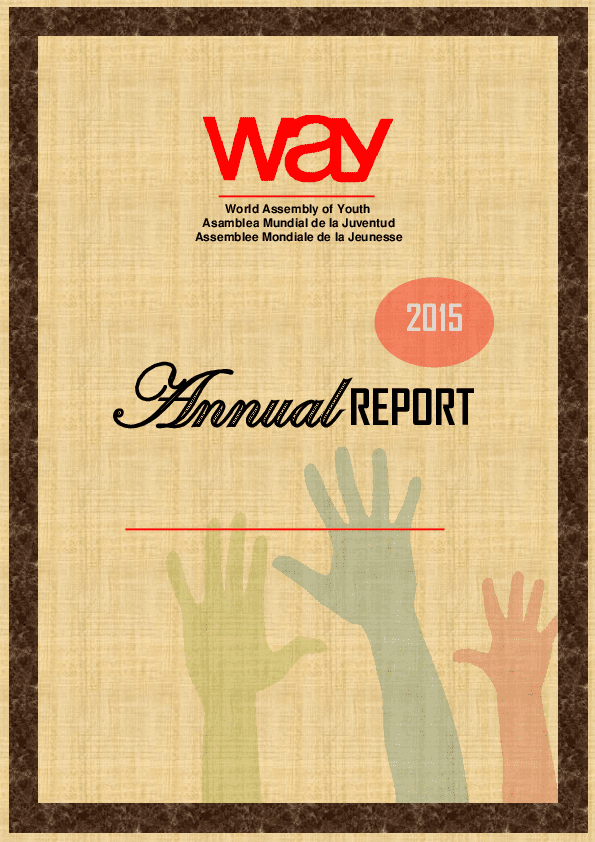 Annual report of the World Assembly of Youth (2015)