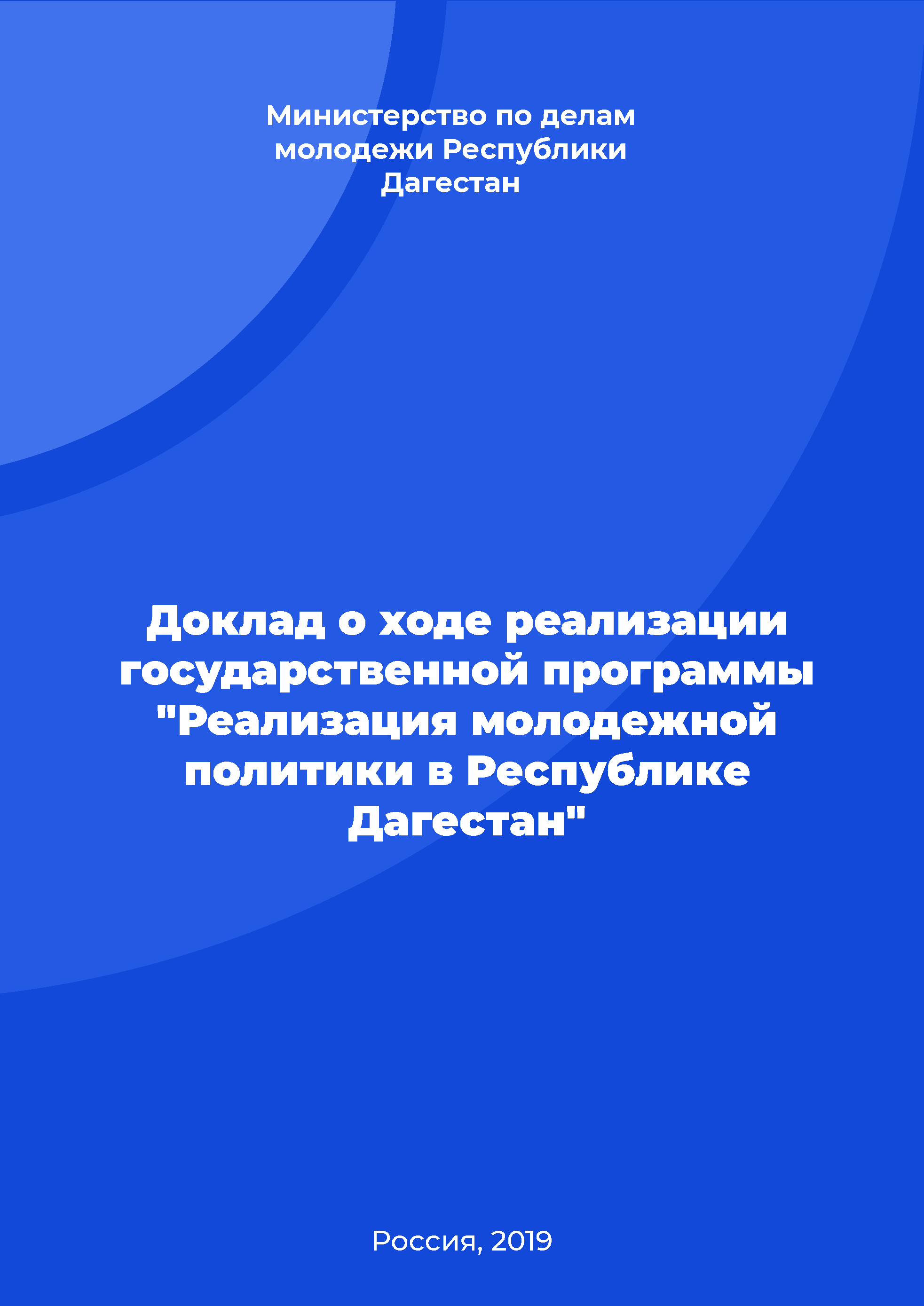 Report on the carrying-out of the state program "Implementation of youth policy in the Republic of Dagestan"