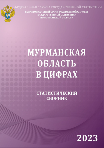 обложка: Murmansk Region in figures (2023): statistical collection