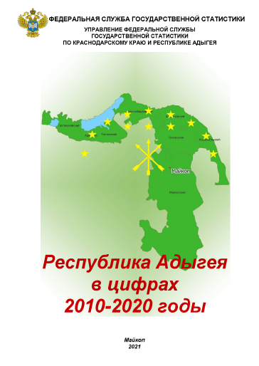 Республика Адыгея в цифрах (2010 – 2020): статистический сборник