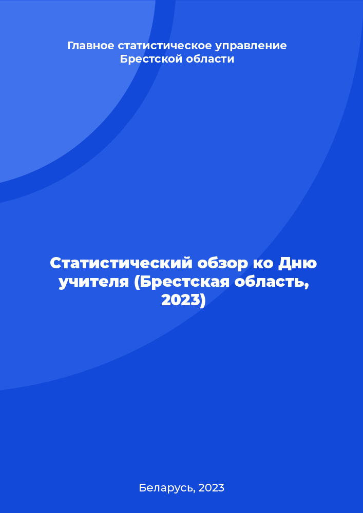 Статистический обзор ко Дню учителя (Брестская область, 2023)