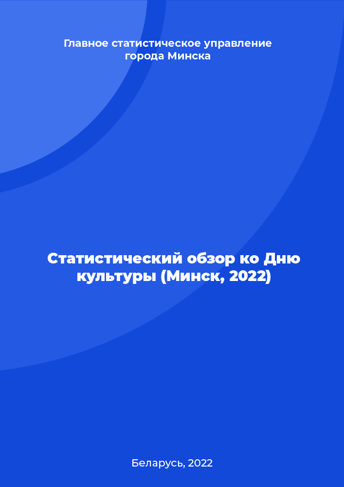 Statistical review for the Culture Day (Minsk, 2022)