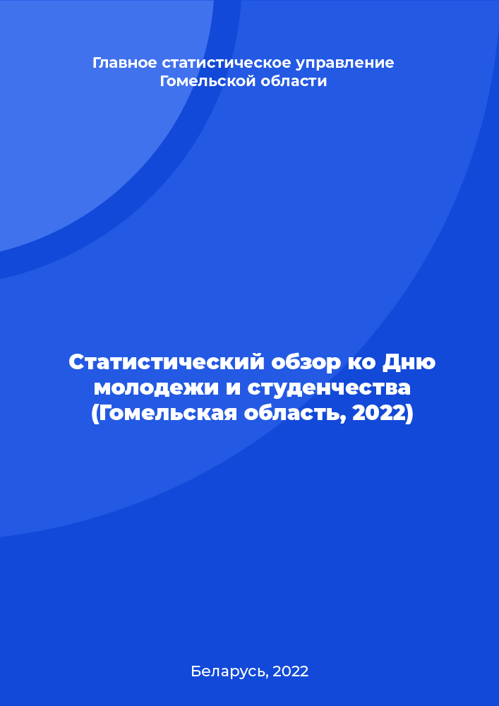 Статистический обзор ко Дню молодежи и студенчества (Гомельская область, 2022)