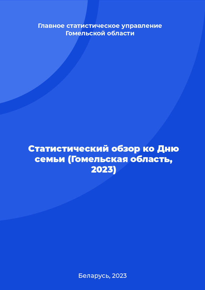 Статистический обзор ко Дню семьи (Гомельская область, 2023)