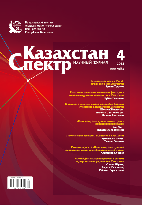 Scientific journal "Kazakhstan - Spectrum". – 2023. – № 4