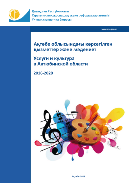 Services and culture in the Aktobe Region: statistical collection (2016–2020)