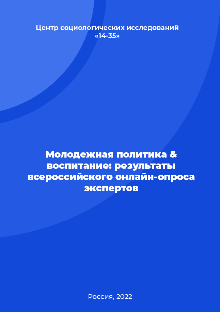 Youth policy & education: results of the All-Russian online survey of experts