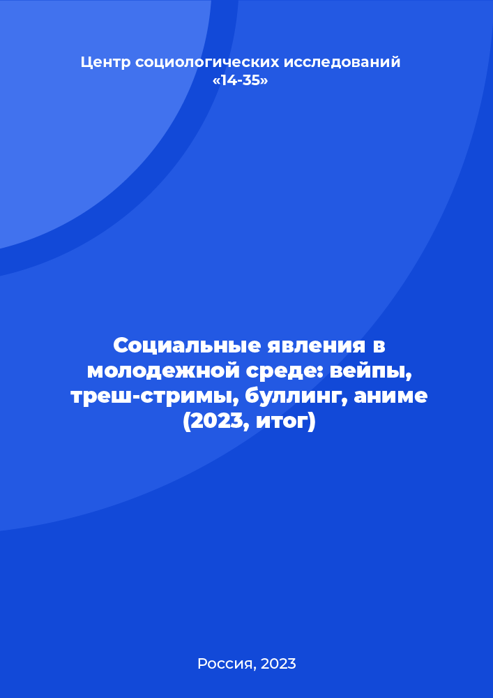 Социальные явления в молодежной среде: вейпы, треш-стримы, буллинг, аниме (2023, итог)