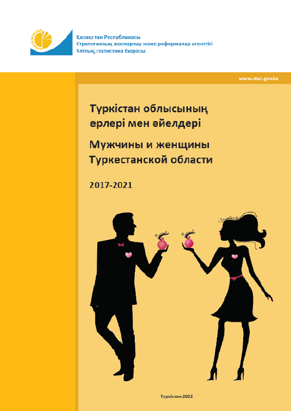 Мужчины и женщины Туркестанской области: статистический сборник (2017 – 2021)