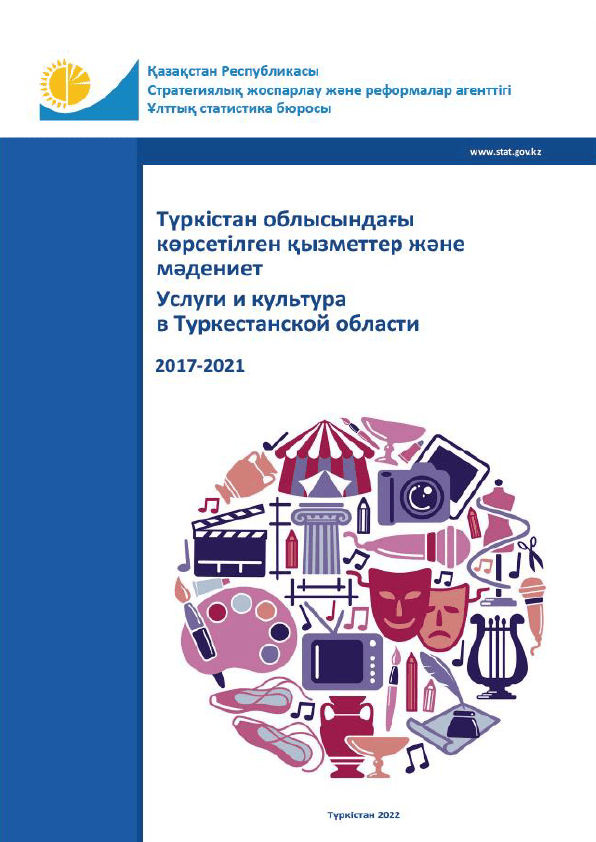 Услуги и культура в Туркестанской области: статистический сборник (2017 – 2021)